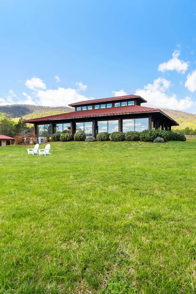 Afton vineyard front view.