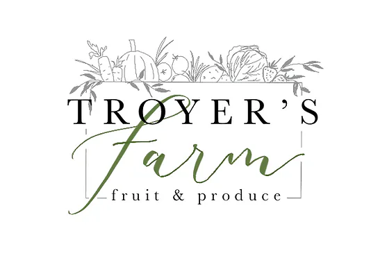 Troyer's farm logo.